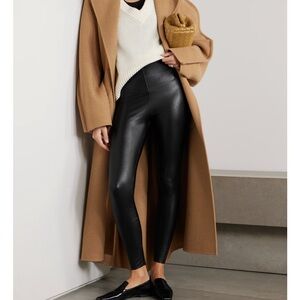 Commando black faux leather leggings M